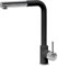 Miscelatore cucina Plados monocomando VEMIXEXTL con canna a 90° e doccia estraibile - Nero metal