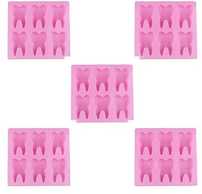 5 Set DIY Zahnform Silikonform Harz Gießen Fondant Form Kuchen Modellierwerkzeug