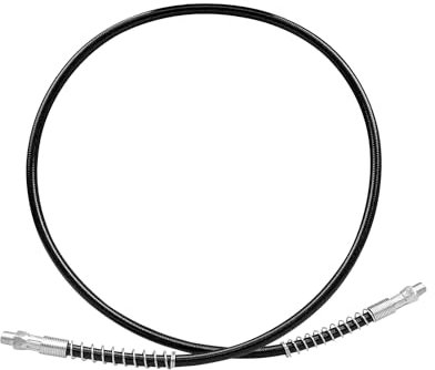 Fettpressen-Schlauch, 121,9 cm, 0,3 cm, NPT, passend für Milwaukee M18 schnurlose 2-Gang-Fettpresse und passend für Milwaukee M12 schnurlose Fettpistole, ohne Kupplung
