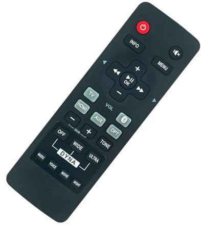 DS1RC Ersatzfernbedienung -VINABTY-fit für Teufel Cinebar Duett RC Soundbar Soundbar Fernbedienung