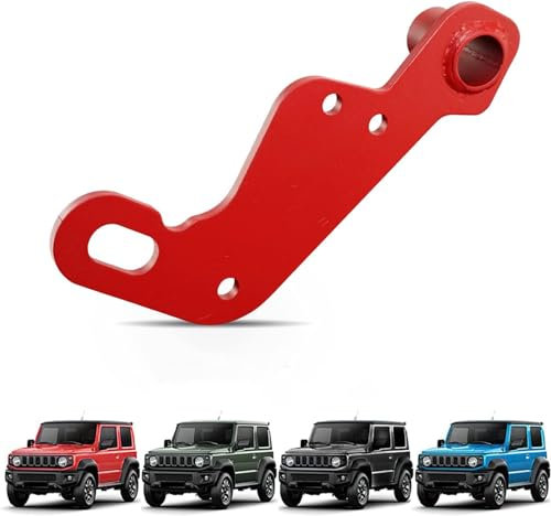 Archaic Gancio di traino per Suzuki Jimny Sierra JB64 JB74 2018-2023, sinistro per rimorchio fuoristrada per Jimny, acciaio resistente alla corrosione (Gancio traino anteriore Rosso)