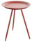 Haku Möbel Beistelltisch rot, Metall - Maße: H 47 cm x Ø 38 cm, Style: Modern
