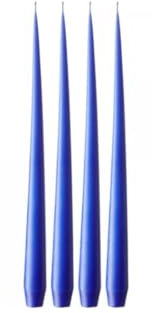 ester & erik Taper Candles, Box, 42cm, 4 Stück, 48 Cornflower [SET4]