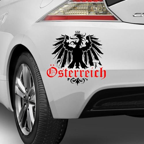 Rakelfix Österreich Bundesadler Aufkleber Austria Autoaufkleber Profi-Folie Wohnmobil Laptop Wandtattoo Adler Tirol Sticker Decal ohne Hintergrund