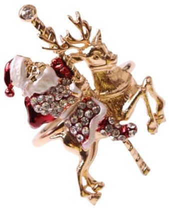 Ciieeo 2stücke Weihnachtliche Serviettenringe Aus Legierung Elegante Hirsch-serviettenhalter Für Abendessen Bankette Hochzeiten Partydekoration