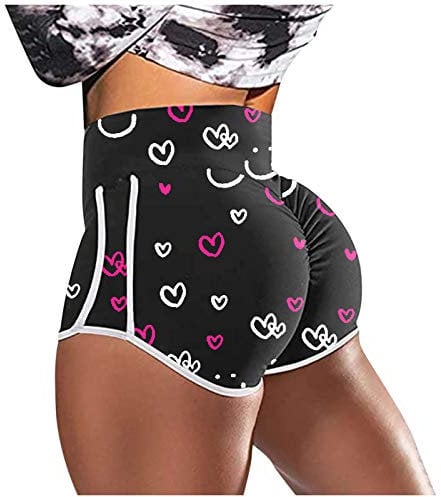 Radlerhose Damen Kurz Leggings High Waist Yogahose Mit Taschen Kurze Sporthose Blickdicht Leggins Für Yoga Gym Fitness Poledance Premium Shapewear Damen Bauchweg