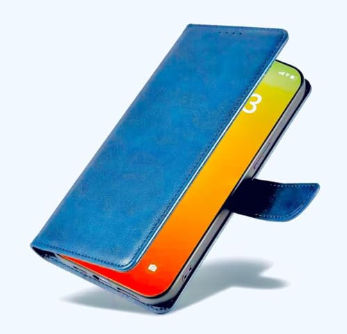 KK KENIK Case For Samsung Galaxy A20E Shockproof PU Leather With Card Slots Wallet Stand Filp Cover For Samsung Galaxy A20E Blue