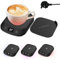 Eleechen Coffee Mug Warmer, Smart Cup Warmer for Desk with 8H Auto On/Off, 4 Temperature Settings (40℃/55℃/65℃/80℃), Self Heating Coaster for Coffee Mug, Milk-Cup Warmer (Black)