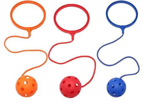 Hohopeti 3pièces Jouet De Saut Corde Balle à Sauter Jeu De Jambe Sauteuse Balle De Jouet à Sauter Lot pour Garçon Fille