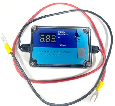DewinLVD Batteriepulser,Blei-Säure-Batterie Entschwefelung Reconditioner 12/24/36/48V Automatische Identifikation 40-200AH Auto/LKW/Boot/Motorrad AGM,GEL,SLA
