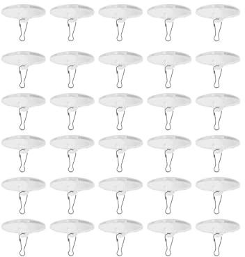 Deckenhaken,30 PCS Deckenhaken Selbstklebend Transparente Klebehaken Kleine Klebehaken für Schlafzimmer Küche Badezimmer Wand Tür Decke zum Aufhängen