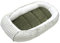 Medi Partners Babynest Nestchen für Neugeborene - 100x60x15 Babynestchen Baby zweiseitg Nest Bett 100% Baumwolle Minky Kuschelnest tragbar (Kariert mit olivfarbenem Minky)