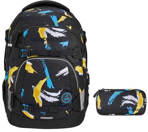 coocazoo MATE Schulrucksack-Set 2tlg inkl. Schlamperbox (Crazy Artnight)