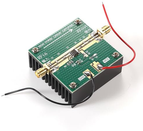 RF2126 Amplificateur de Puissance RF 400‑2700 MHz, amplificateur linéaire 1W avec dissipateur Thermique, amplificateurs de détecteur logarithmique pour WiFi BT Hamradio