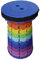 Relaxdays Teleskophocker, faltbar, Tragegurt, Outdoor, höhenverstellbarer Campinghocker, HxBxT 44,5 x 25 x 25 cm, bunt