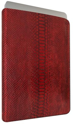 miArt Custodia in Pelle per MacBook Air 13 pollici (2018, 2019, 2020 - Intel, M1 / 2022, 2024, 2025 - M2, M3, M4) e per MacBook Pro 13 (2016, 2017, 2018, 2019, 2020 - Intel, M1 / 2022 - M2) (Rosso)