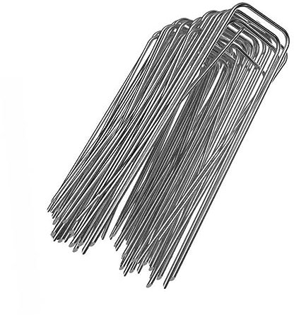 VINTORKY 50 Pièces Clou Forme De u pour Fixation De Pelouse Outil De Fixation De Gazon Clou Anti-Mauvaises Plantes