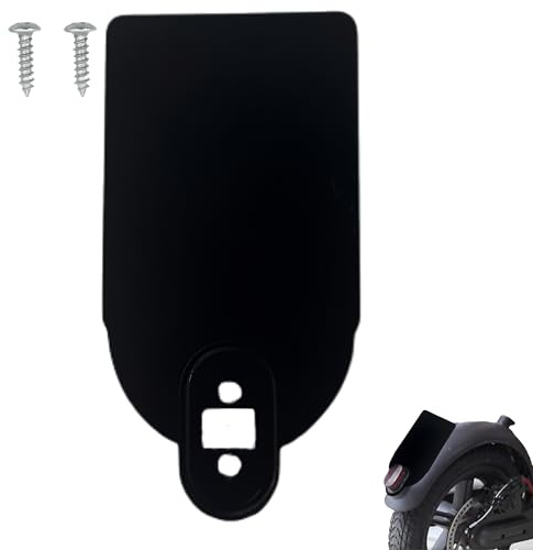 YJFY Roller Nummernschild Kennzeichenhalter Elektroroller Kennzeichen e Scooter mit kennzeichen Halter Nummernschild Warnschild Laden Scooter (Schwarz)