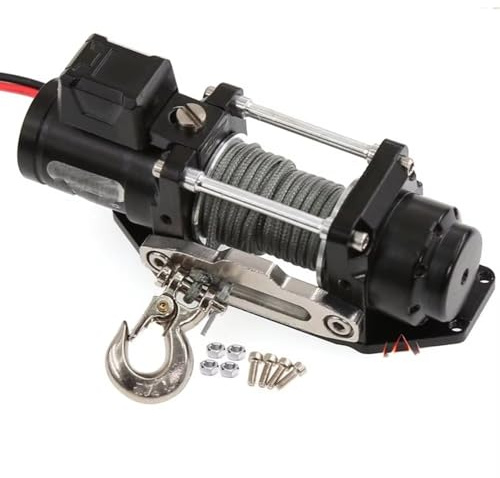 Kompatibel Mit SCX10 Für Traxxas Für TRX4 Für Defender D90 D110 Für TRX6 1/10 RC-Crawler-Teile, Elektrische Seilwinde Aus Kunstmetall RC-Zubehör