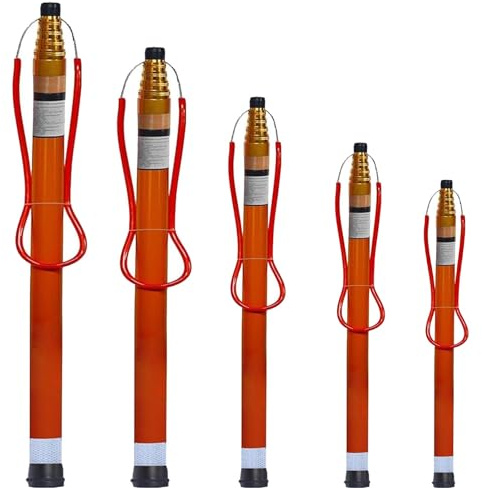 Pool-rettungsstange 4,5 5,5 6,5 M Pool-Rettungsstange Teleskop-Fiberglas, Schwimmbecken-Sicherheitshaken Teichstange Mit Stange, Wassersicherheitsstange(5 pcs,L 6.5m/21.3ft)