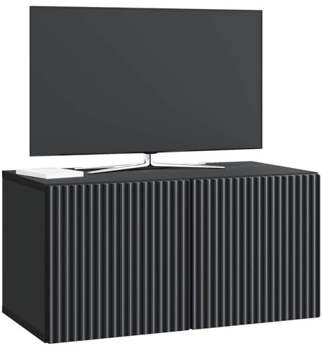 vidaXL Wandmontierter TV-Schrank 59,5 x 31 x 30 cm Schwarz