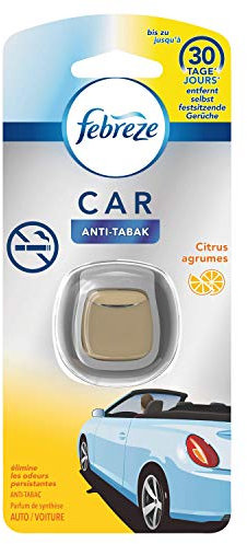 Febreze Diffuseur Désodorisant Voiture, Anti Tabac, 1 x 20g, Élimine les Odeurs et Rafraîchit L’intérieur