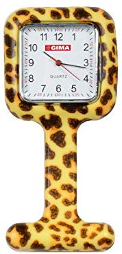 GiMa ns885leopard Uhr für Krankenschwestern, quadratisch, Muster Leopard