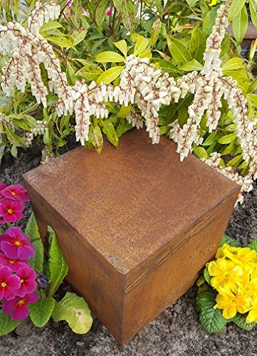 garten-wohnambiente Quader Würfel 40/40/40 cm Cortenstahl Roststahl Dekoquader