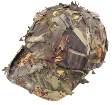 Militär Boonie Hüte für Herren, wasserdicht, 3D-Blätter, Camouflage-Mütze, für Jagd, Angeln, Sonnenschutz, Armee, Kriegsspiele, Brown D