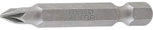 BGS 4596 | Bit | Antrieb Außensechskant 6,3 mm (1/4) | Kreuzschlitz PZ1 | Länge 50 mm | Chrom-Vanadium-Stahl (S2) | speziell für Bohrmaschinen