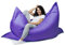 sunnypillow XL Sitzsack, Riesensitzsack Outdoor & Indoor 100 x 150 cm mit 140L Styropor Füllung Sessel für Kinder & Erwachsene Sitzkissen Sofa Beanbag viele Farben und Größen zur Auswahl Violett