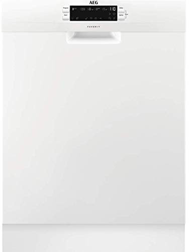 AEG FFB53940ZW Freestanding Dishwasher with Airdry Technology, 14 place settings, 8 Programmes, SensorLogic To Measure The Size Of The Load, 44 dB Noise Level, White [Energy Class D]