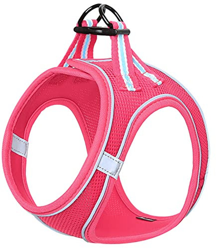 HEELE Dog Harness Dog Puppy Dog Harness Anti-Pull Breathable Chest Harness No-Pull Dog Safety Harness Reflective Adjustable Soft for Medium and Small Dogs Walking Running Training