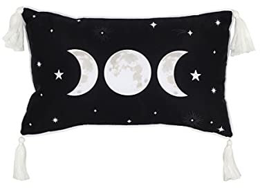 Horror-Shop Rechteckiges Triple Moon Dekokissen 25 x 40 cm