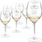 Maverton 6 Verres à Vin en Cristal - Verre gravé 350 ml - Ensemble de 6 Verres Personnalisés - Cadeau d’anniversaire pour chaque Couple - Le set pour parents - Aimer