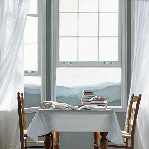 KUNSTDRUCK auf MATTE PAPIER 220gr Versehentlicher Gelehrter Hollingsworth Karen - Tiere quadrat Poster Floral stilleben landschaften a Bild auf Papier cm_67_X_67