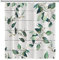 SDOTPMT 122x183 centimètre Eucalyptus Feuilles Vertes Rideau de Douche Floral Botanique sur Rustique Gris Plank Farmhouse Rideau de Bain en Tissu Polyester Étanche Salle de Bain Rideau avec Crochets
