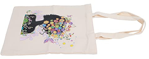 HEEPDD Wiederverwendbare Einkaufstasche für Diamond Painting Bunte Transporttasche geräumig robust leicht mit Tragegriffen für Schule Picknick Reisen Zubehör Aufbewahrung