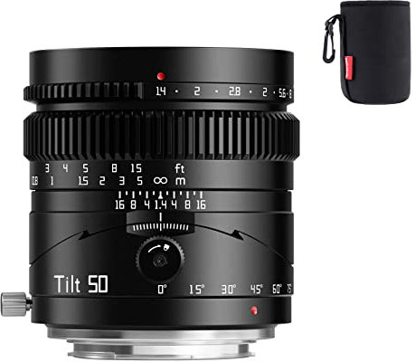 TTartisan 50mm F1.4 obiettivo Tilt, compatibile con fotocamere mirrorless Sony E-mount full frame Alpha a7 a7II a7III a7R a7RII a7RIII a7RIV a7S a7SII a9 a7C