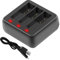 Tineer OSMO ACTION 3 Battery Charger Hub, 3in1 Battery USB Charging Adpater Compatible with DJI OSMO ACTION 3 Battery Charger Accessories