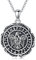 Wikinger Rabe Kette 925 Sterling Silber Krähe Anhänger Halskette Wikinger Runen Schmuck Viking Nordische Mythologie Amulett Geschenke für Herren Damen