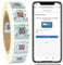 1000 Stück 3D Anti-Fälschung qr Sicherheitsetikettencode Selbstklebende Aufkleber manipulationssichere Original Lasereffekt Silberetiketten 25 x 25 mm