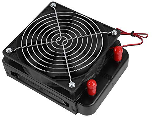KIMISS Radiatore di Raffreddamento Ad Acqua per PC Piccolo Radiatore Alluminio Nero ABS 120Mm Cper OMPuter Raffreddamento Ad Acqua di Raffreddamento Ad Acqua Radiatore di Calore con