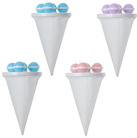 4 Pack Laundry Hair Catcher, Reusable Floating Hair Remover for Washing Machines, Hair Removal Balls, Lint Remover for Dogs and Cats, Pet Hair, Dirt Collection…