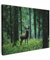 MuchoWow© Wandbilder 80x60 cm Schlafzimmer Home Deko Wohnung Bild Wohnzimmer Fotoleinwand Wand Bilder Leinwand Wall Decor Hirsch - Rotwild - Reh - Wald - Bäume - Tiere - Natur