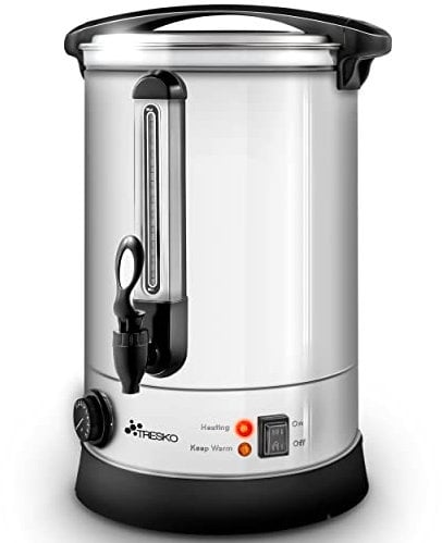 TRESKO® Glühweinkocher 30L / 2500W Einkochautomat aus Edelstahl Glühweinkessel Glühweinautomat Heißgetränkeautomat Heißwasserspender