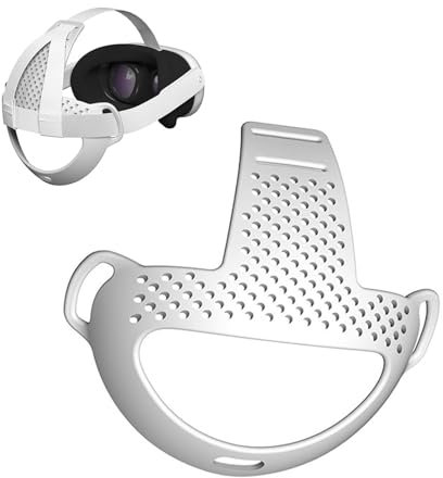 LICHIFIT Cuscino per la testa in TPU per Meta Quest 3 VR Auricolare Head Strap Support Pad Sostituzione Comodo cuscinetto ausiliario Ridurre la pressione Tappetino posteriore Accessori per fascia