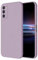 HONLEN Hülle für Samsung Galaxy A41 Schutzhülle Case, (6.1 Inches) Liquid TPU Silicone Handyhülle mit Fallschutz Silikon Cover Gras lila