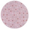 Hanse Home Adventures Tapis Rond pour Enfant - Motif cœur - pour Chambre d'enfant, Salle de Jeux, Chambre d'adolescent, Salon - Rose, 100 cm