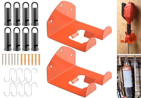 Trimmer Rack Garden Power Tool Hanger Trimmer Rack Weedeater Hanger Garage Storage Garage Organizer Weedeater Hanger for Garage Trimmer, Grass Trimmer, Garage Wall, Hedge Trimmer, Garden Tools